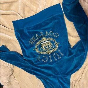 Juicy Couture Teal Velour Hoodie